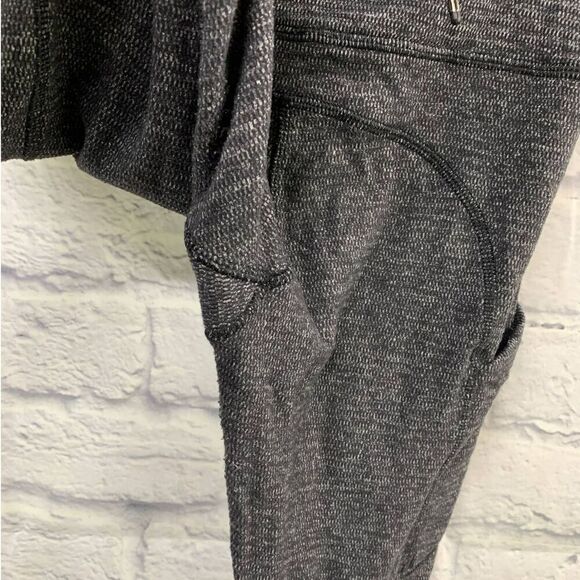 Lululemon Speed Tight IV Rulu Wonens 4 Heathered Black Phone Pocket - Picture 3 of 6